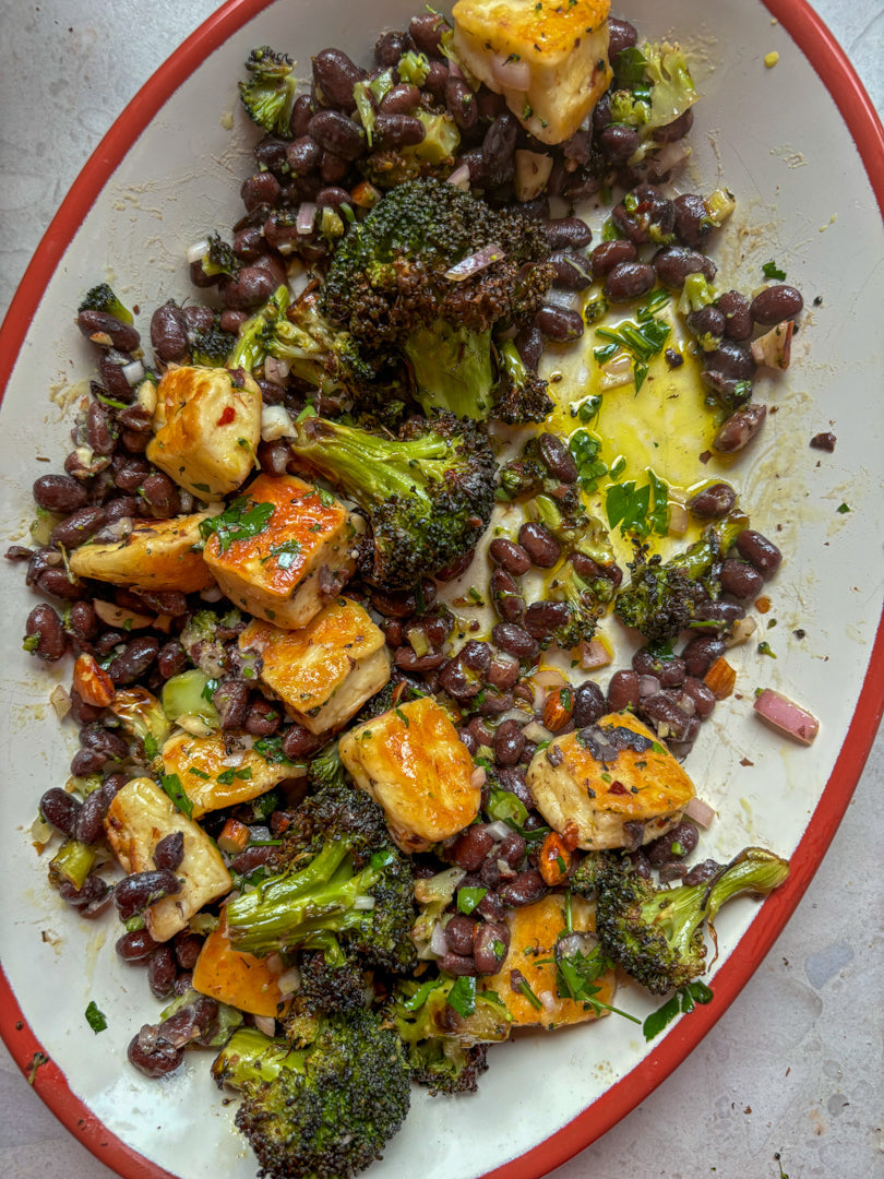 bean-recipe-halloumi-roasted-broccoli-black-bean-salad-boldbeanco
