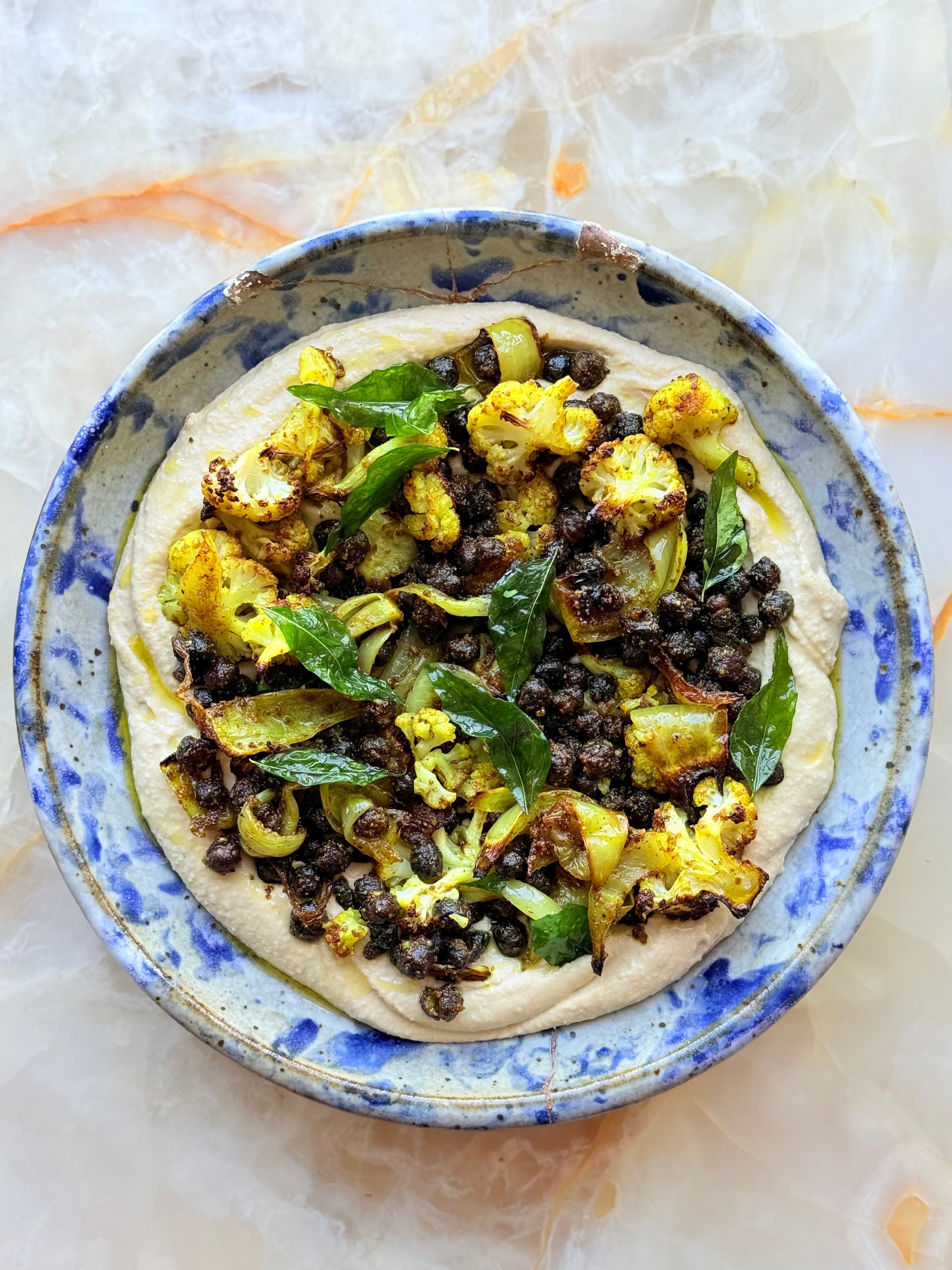 Black + White Hummus