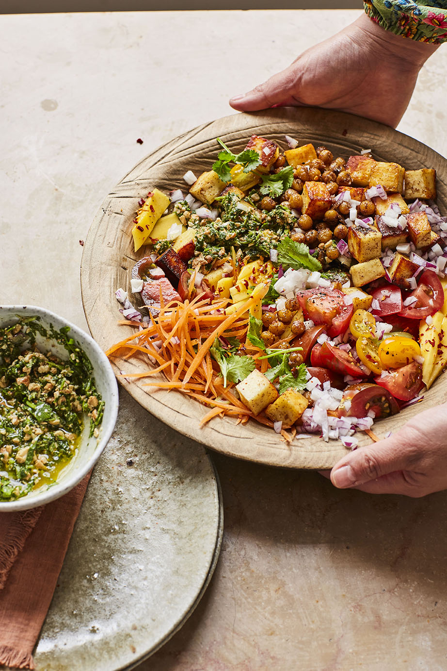 bean-recipe-fried-halloumi-chickpea-rainbow-salad-boldbeanco   bean-recipe-fried-halloumi-chickpea-rainbow-salad-boldbeanco