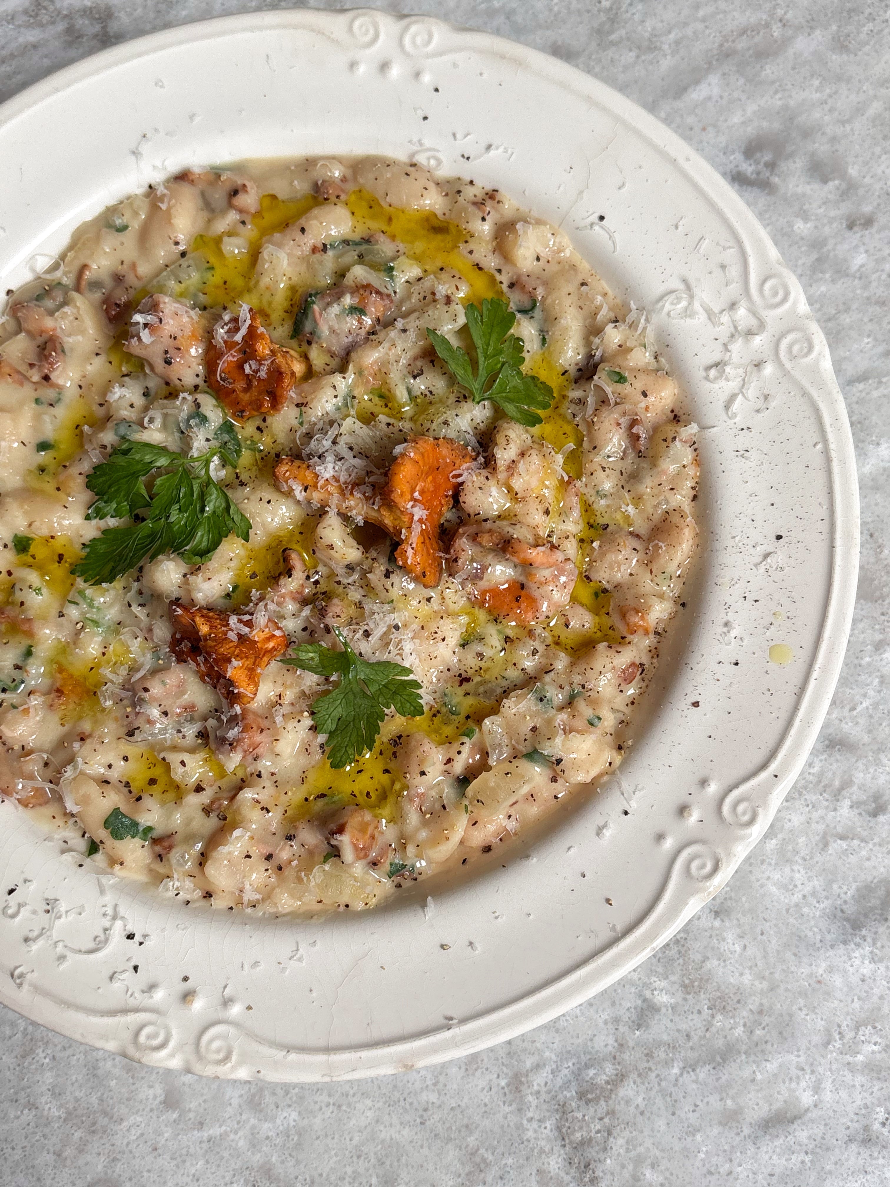 Girolle Mushroom Beanotto