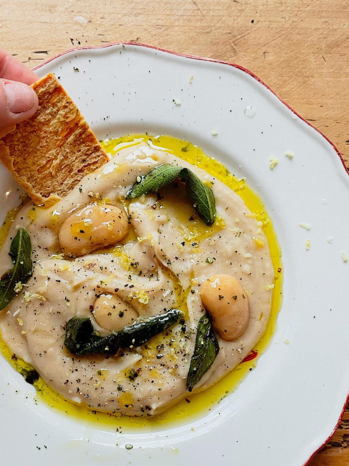 Butter Bean, Sage + Lemony Dip Bold Bean Co   Butter Bean, Sage + Lemony Dip Bold Bean Co