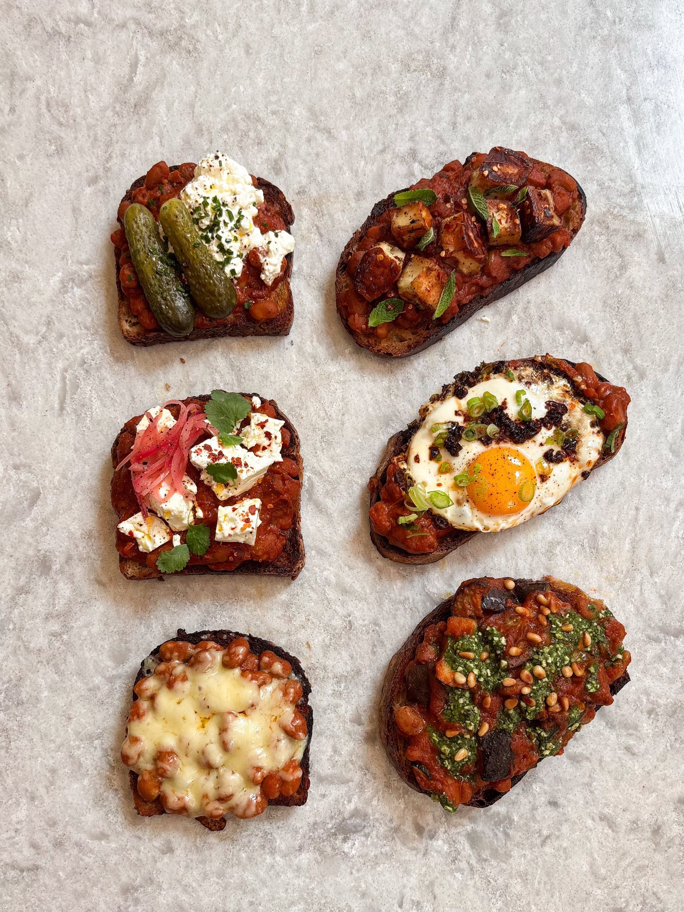 10 WAYS WITH BAKED BEANS ON TOAST