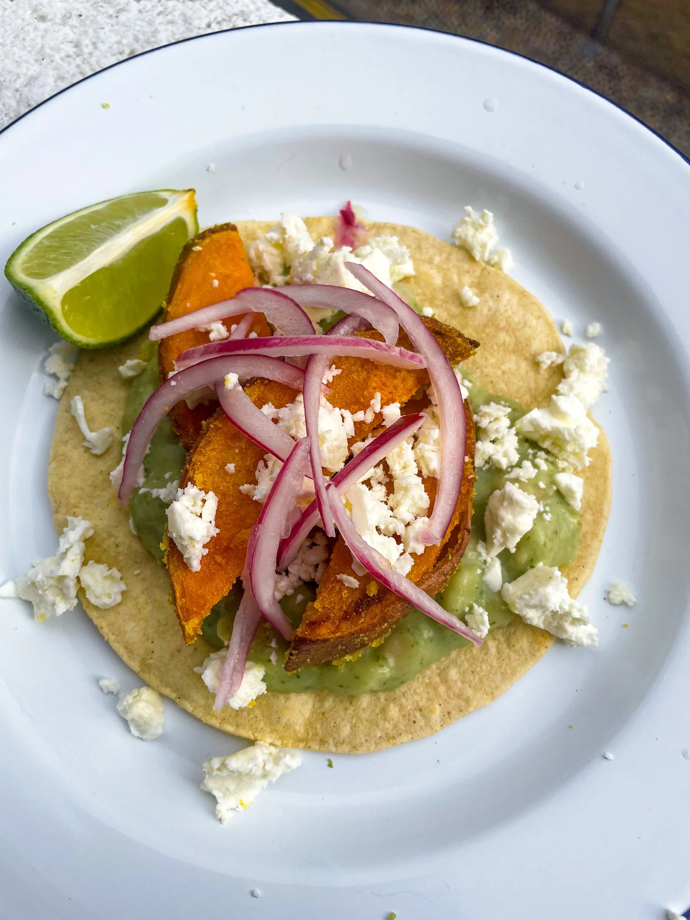 bean-recipe-loaded-tacos-with-coriander-bean-mash-polenta-crusted-sweet-potato-wedges-feta-pickled-red-onion-boldbeanco