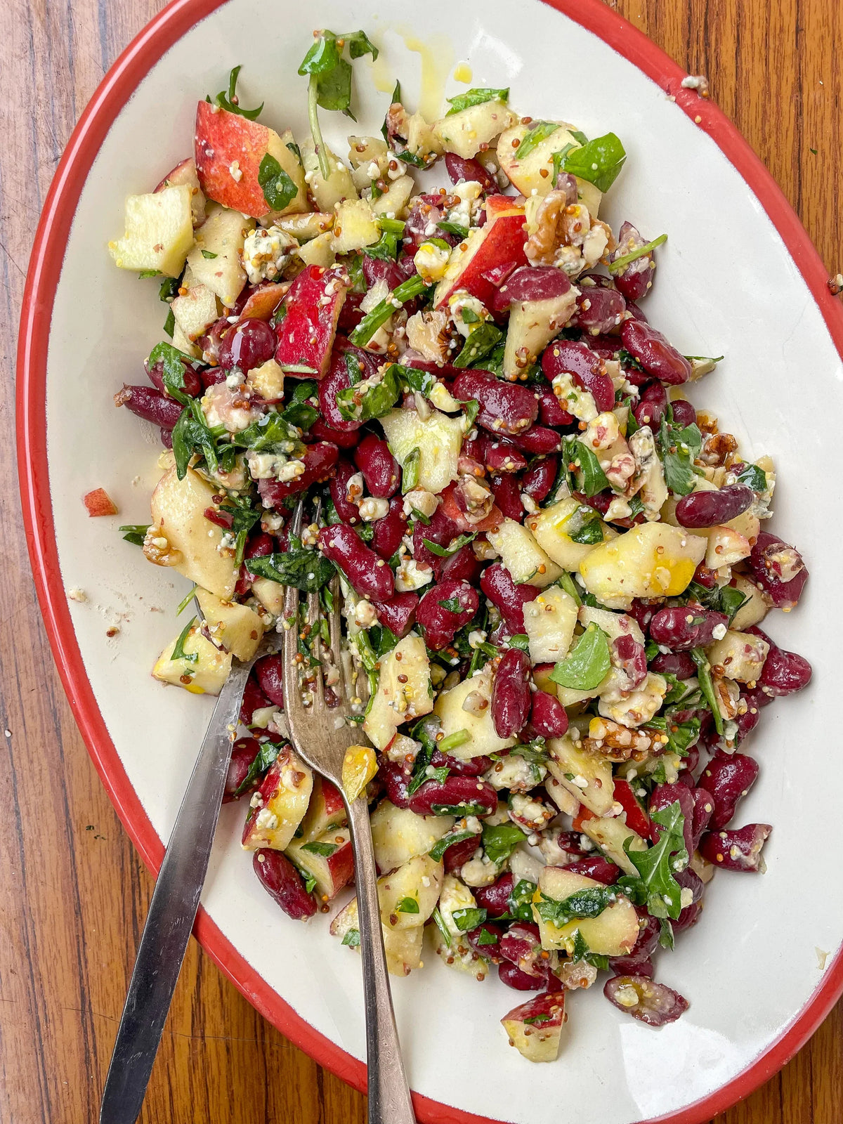  bean-recipe-red-bean-stilton-apple-walnut-chopped-salad-boldbeanco 
