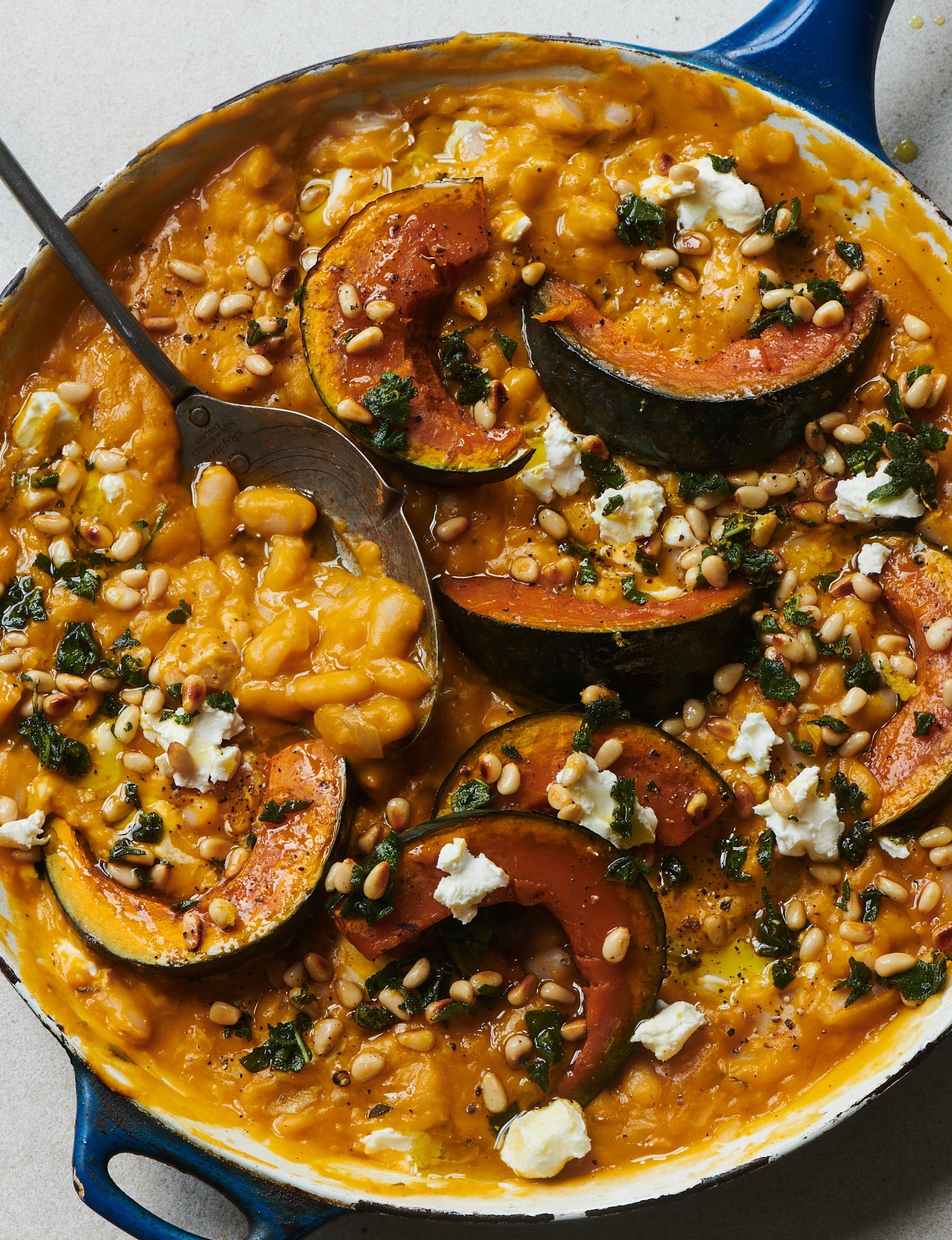 Squash, Sage + Goats Cheese Beanotto