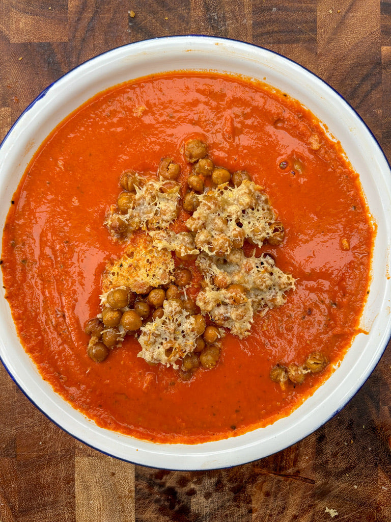 Chickpea Parmesan Crisps