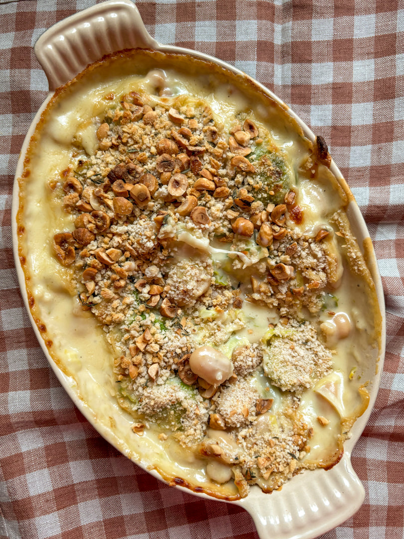  bean-recipe-creamy-leek-sprout-butter-bean-gratin 