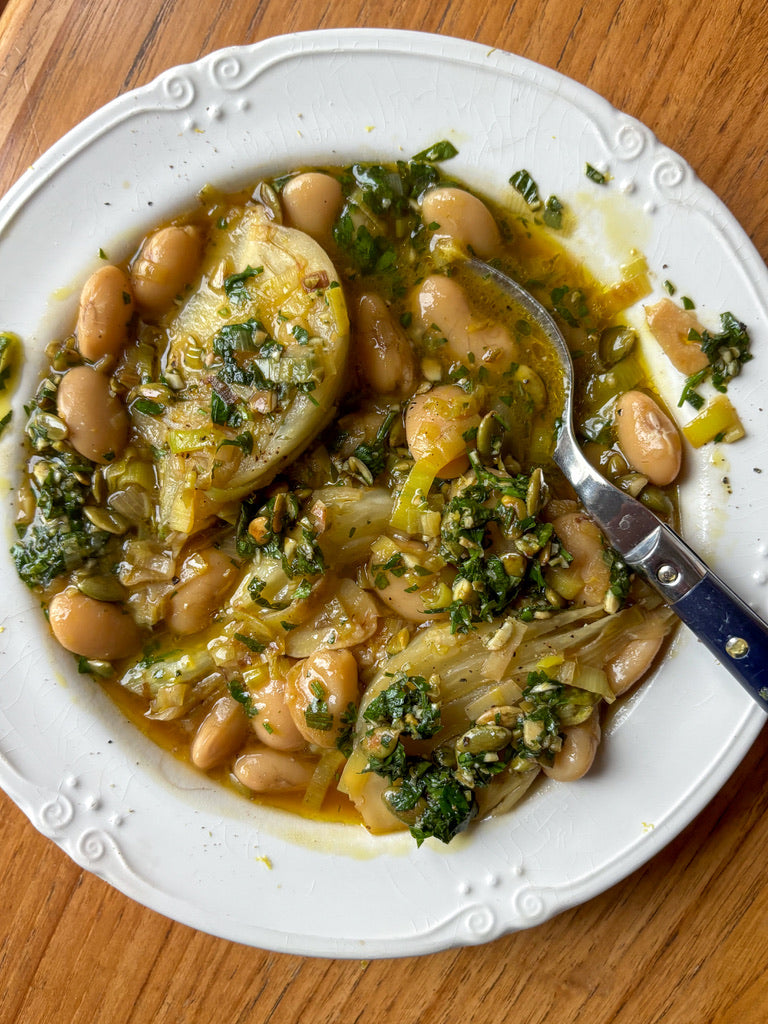 bean-recipe-brothy-beans-leeks-fennel-with-herb-gremolata-boldbeanco