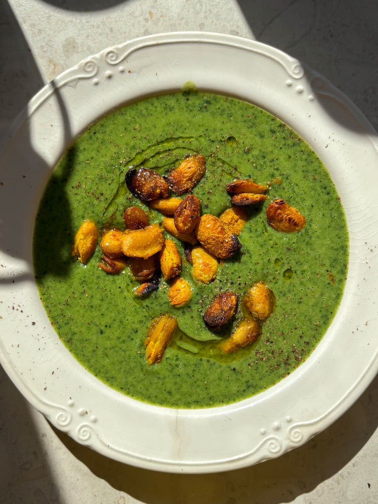 bean-recipe-green-mean-bean-miso-soup-with-curried-crispy-butter-beans-boldbeanco