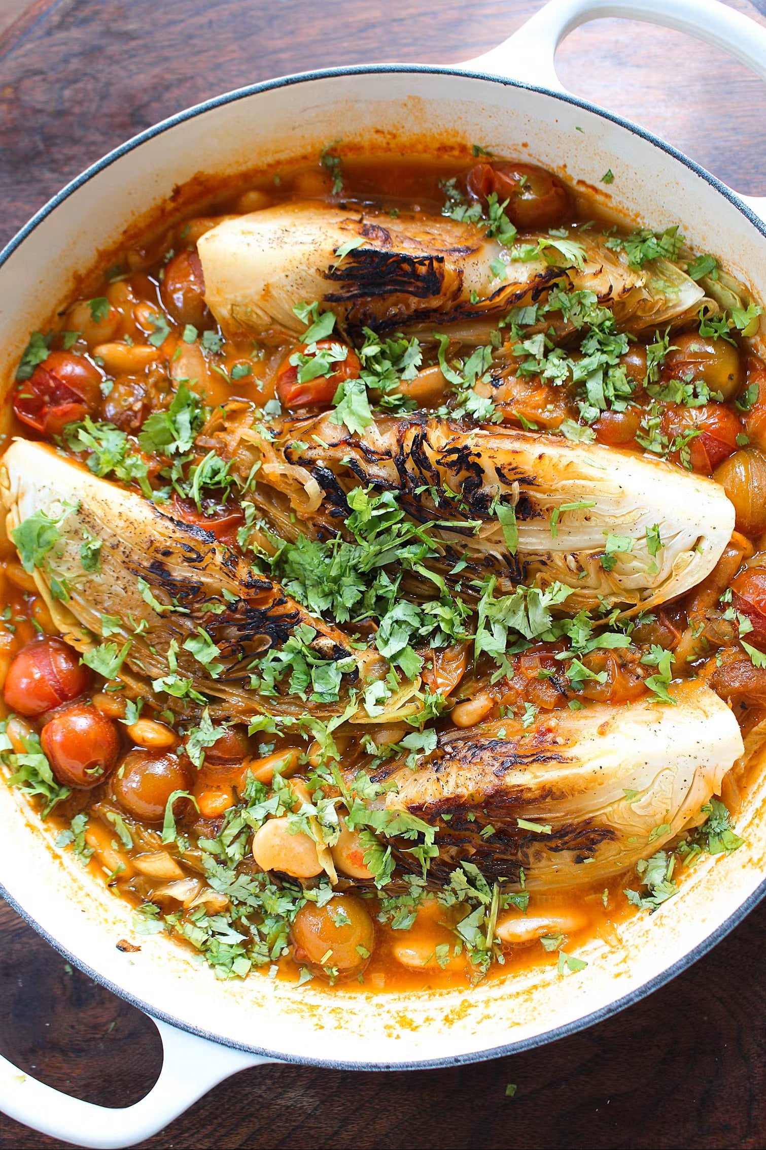 bean-recipe-one-pan-cabbage-spicy-bean-bake-boldbeanco