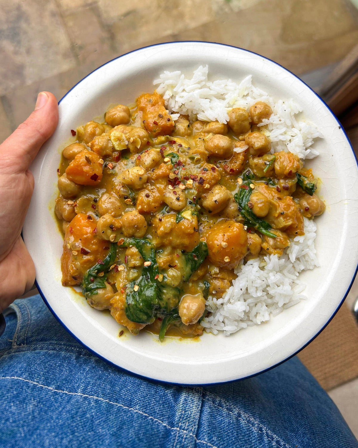Golden Chickpea, Squash + Coconut Curry