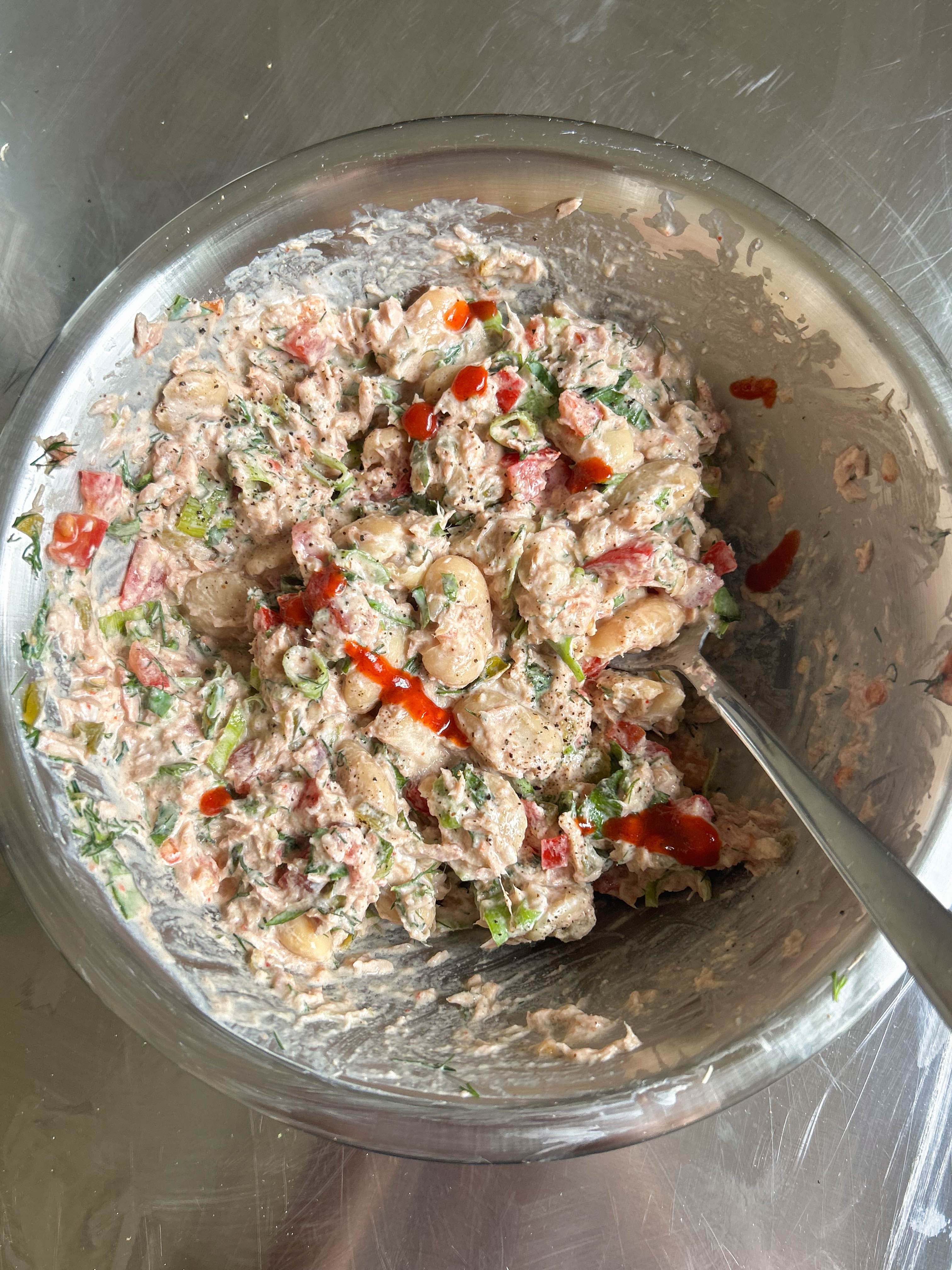 Speedy Spicy Tuna + Butter Bean Salad