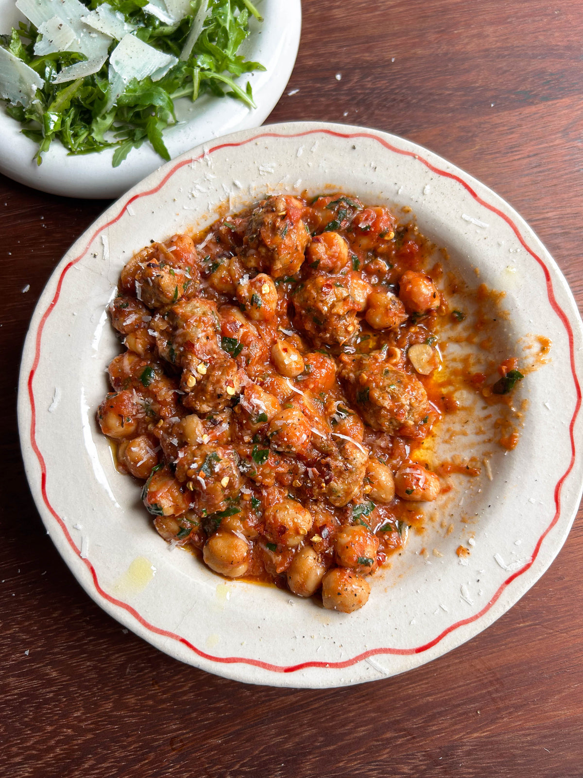  Spicy Sausage + Chickpea Arrabbiata 