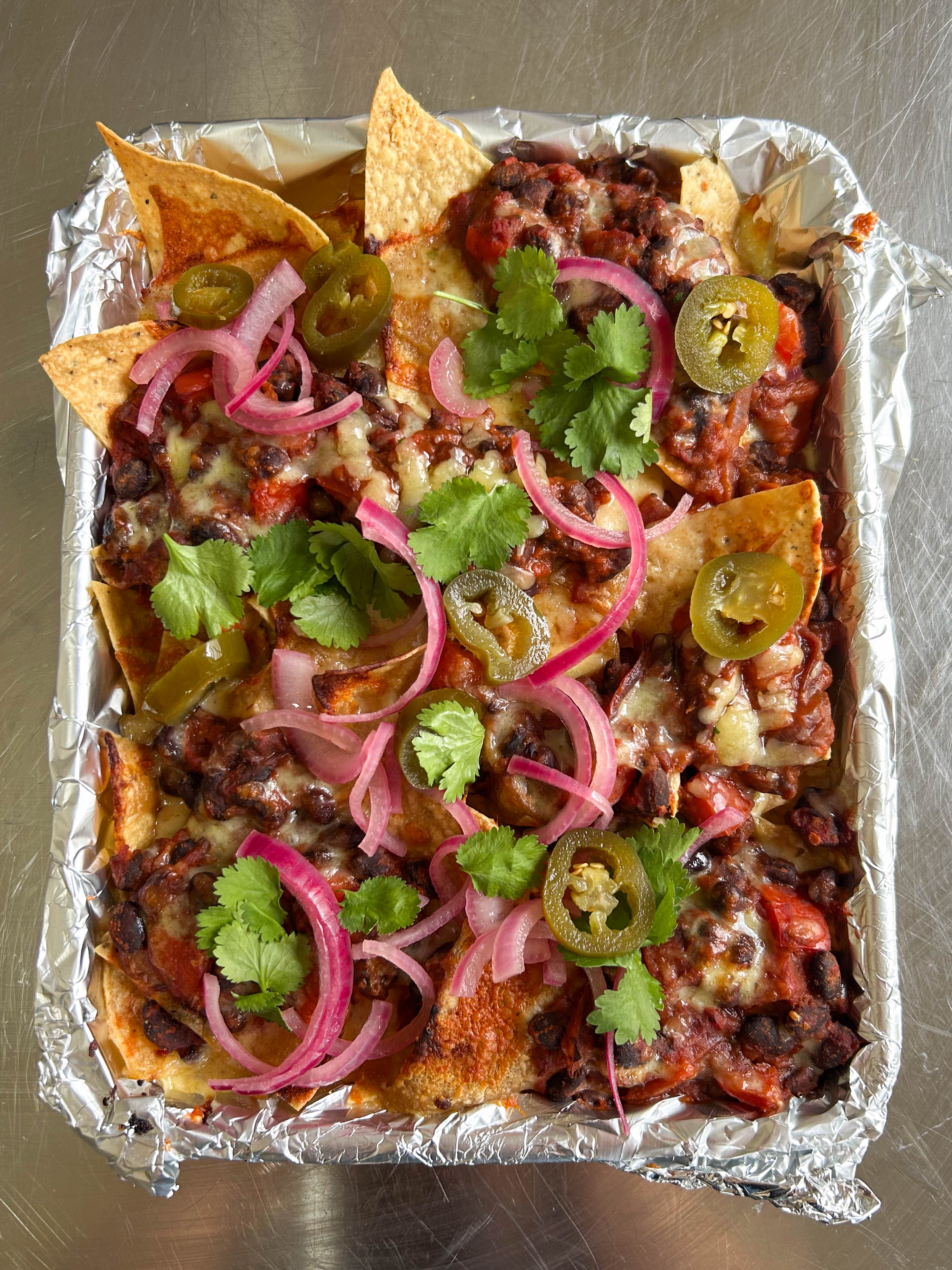 Black Bean Nachos with Smoky Béchamel