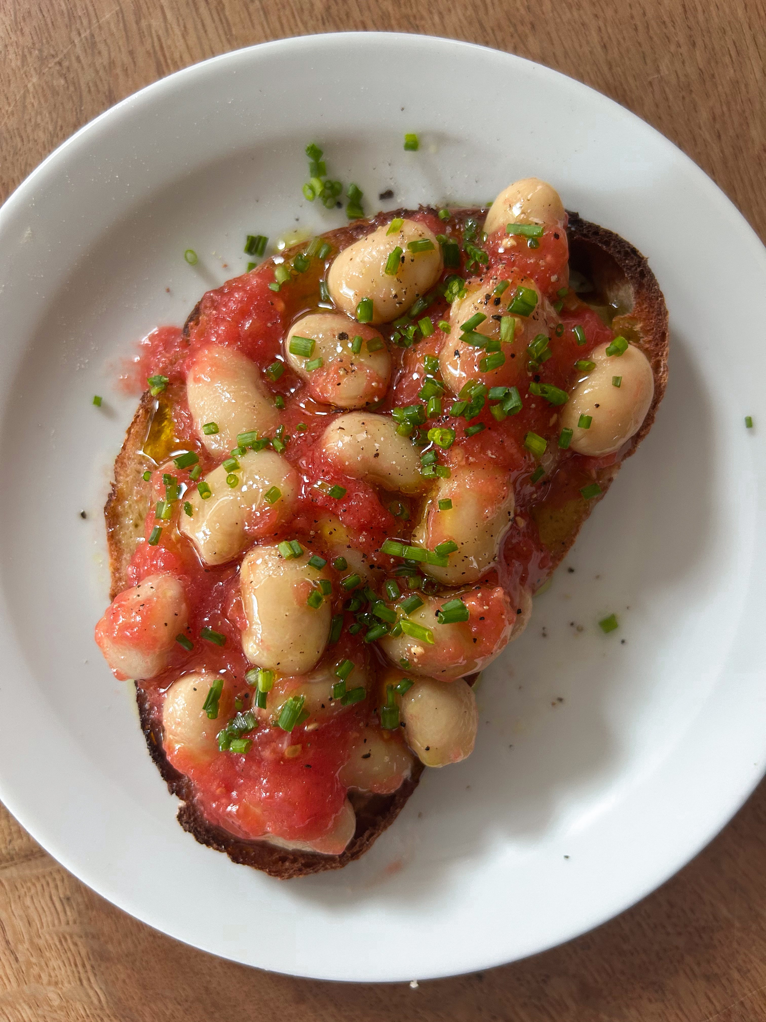 Butter Bean Pan Con Tomate