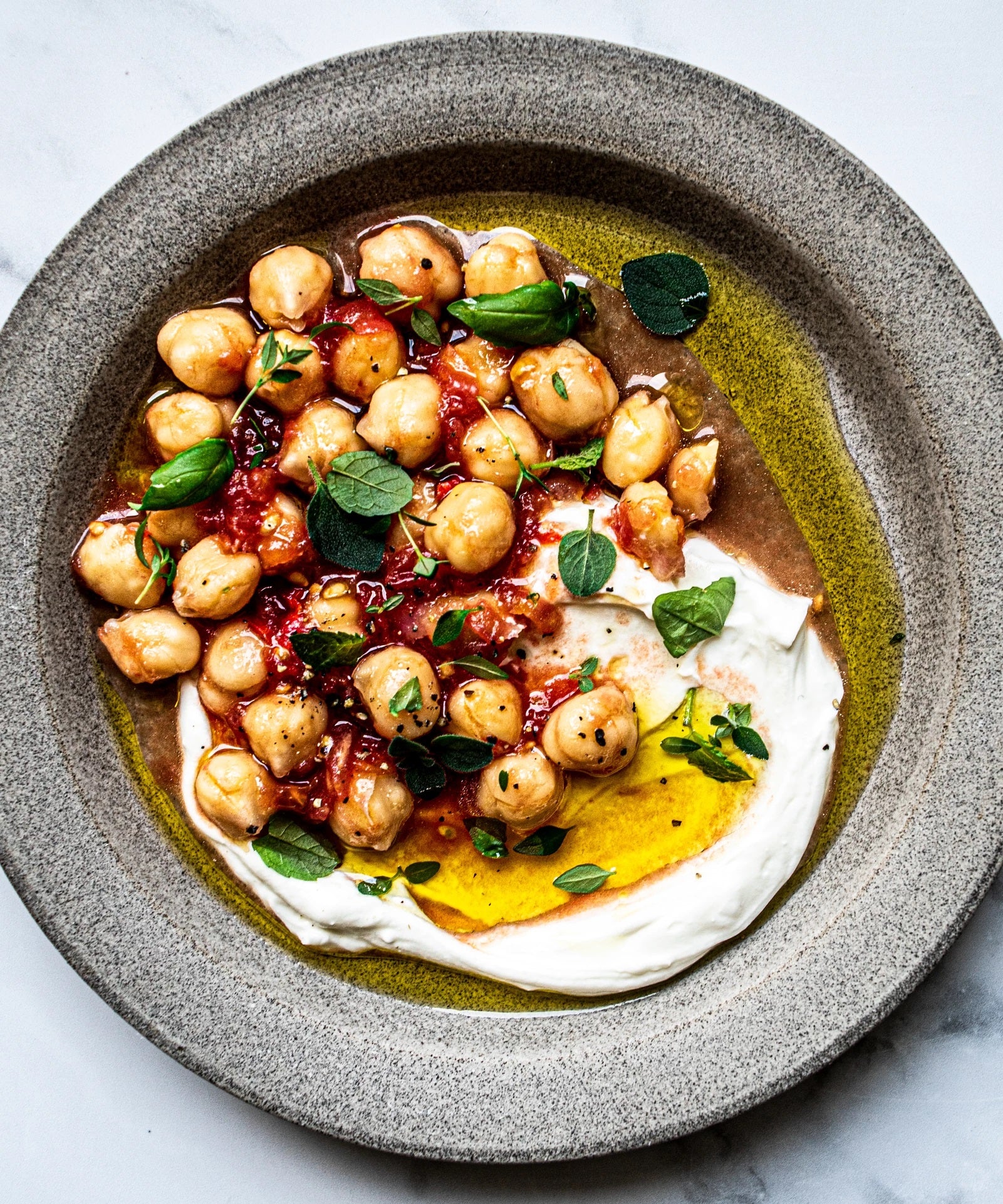 Chickpea Meze with Tomato + Goats Cheese Bold Bean Co