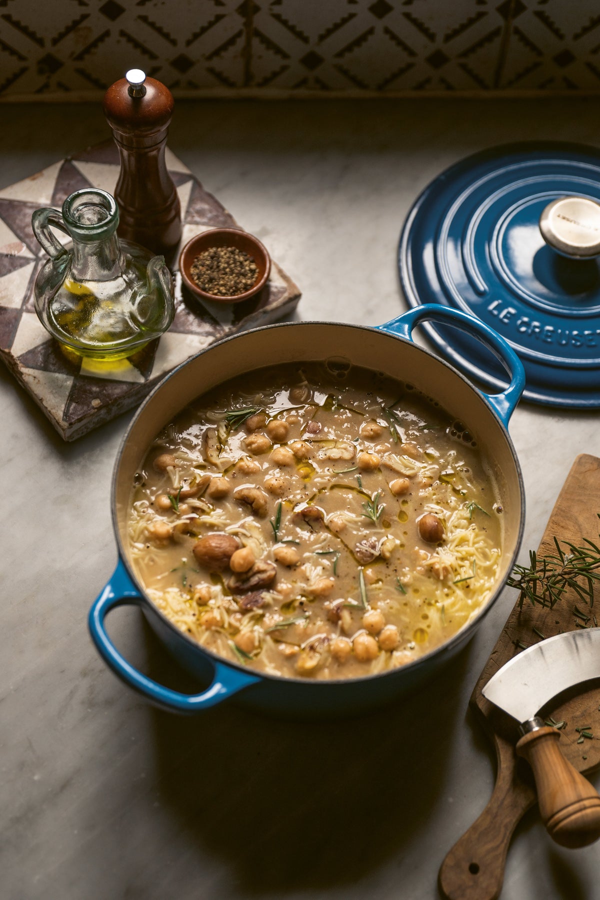  Etruscan Chestnut + Chickpea Soup (Zuppa Etrusca) 