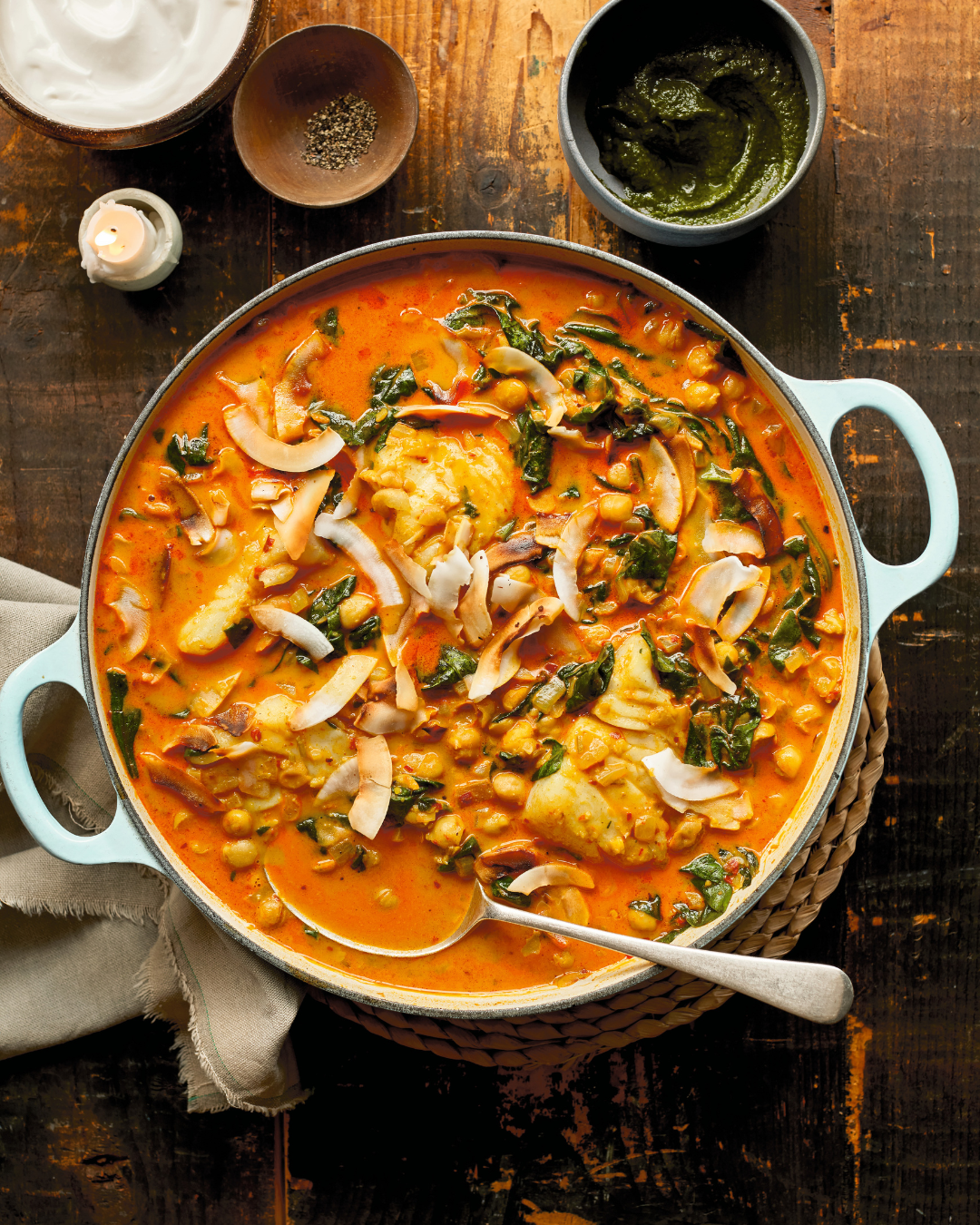 One-Pot Cod + Coconut Curry