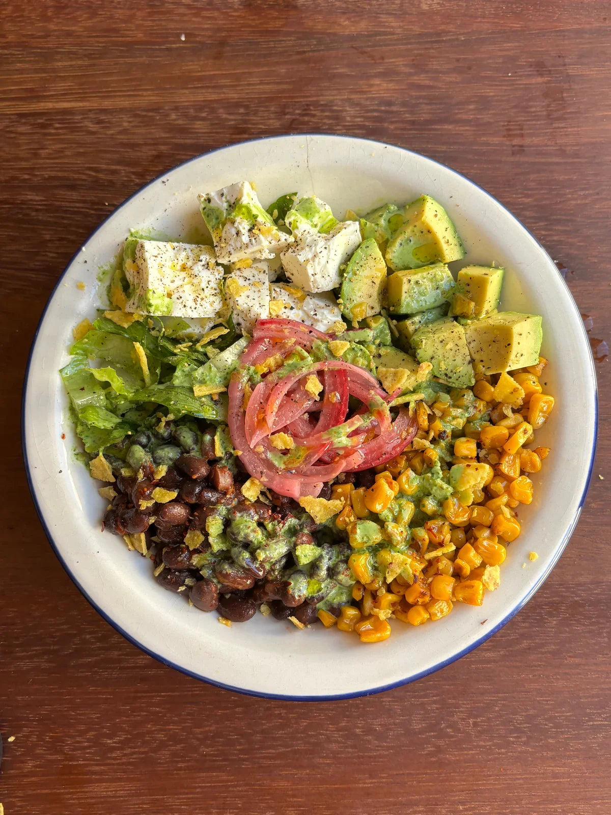  Loaded Chipotle Black Bean + Avocado Salad with Lime Coriander Dressing 