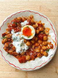 Smoky Harissa Chickpea + Egg Smash Brunch Bowl