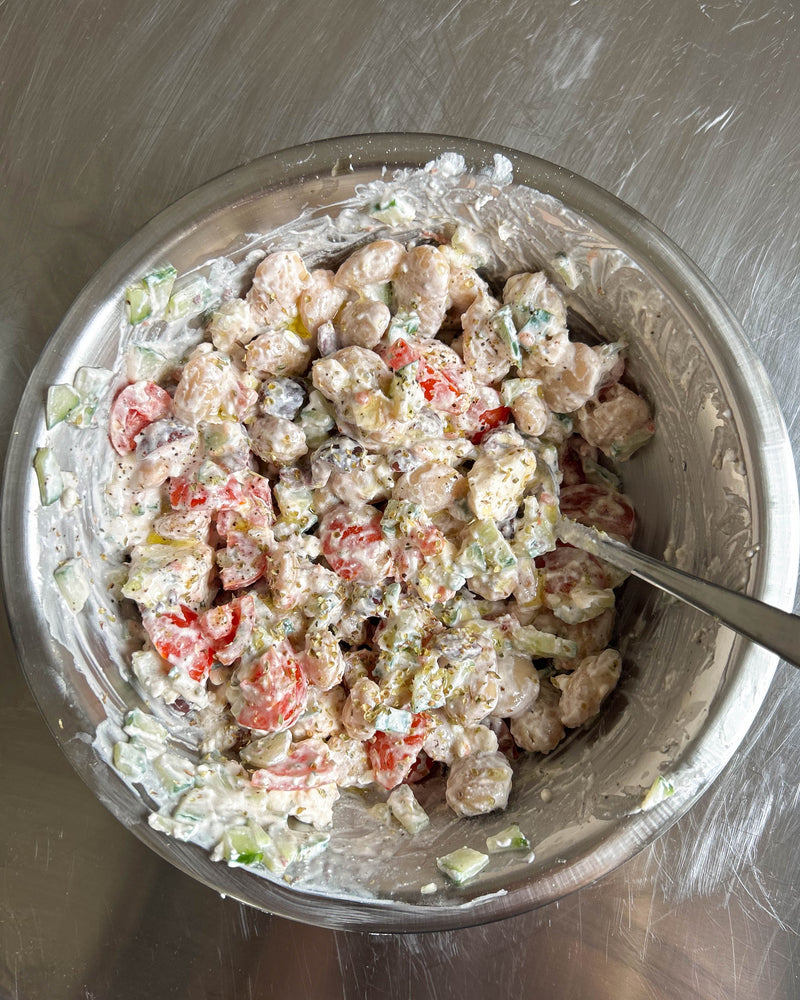 Speedy Greek-Ish Butter Bean Salad